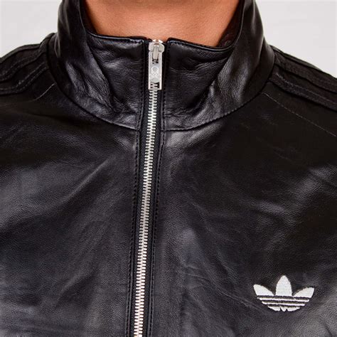 adidas leather jacket men.